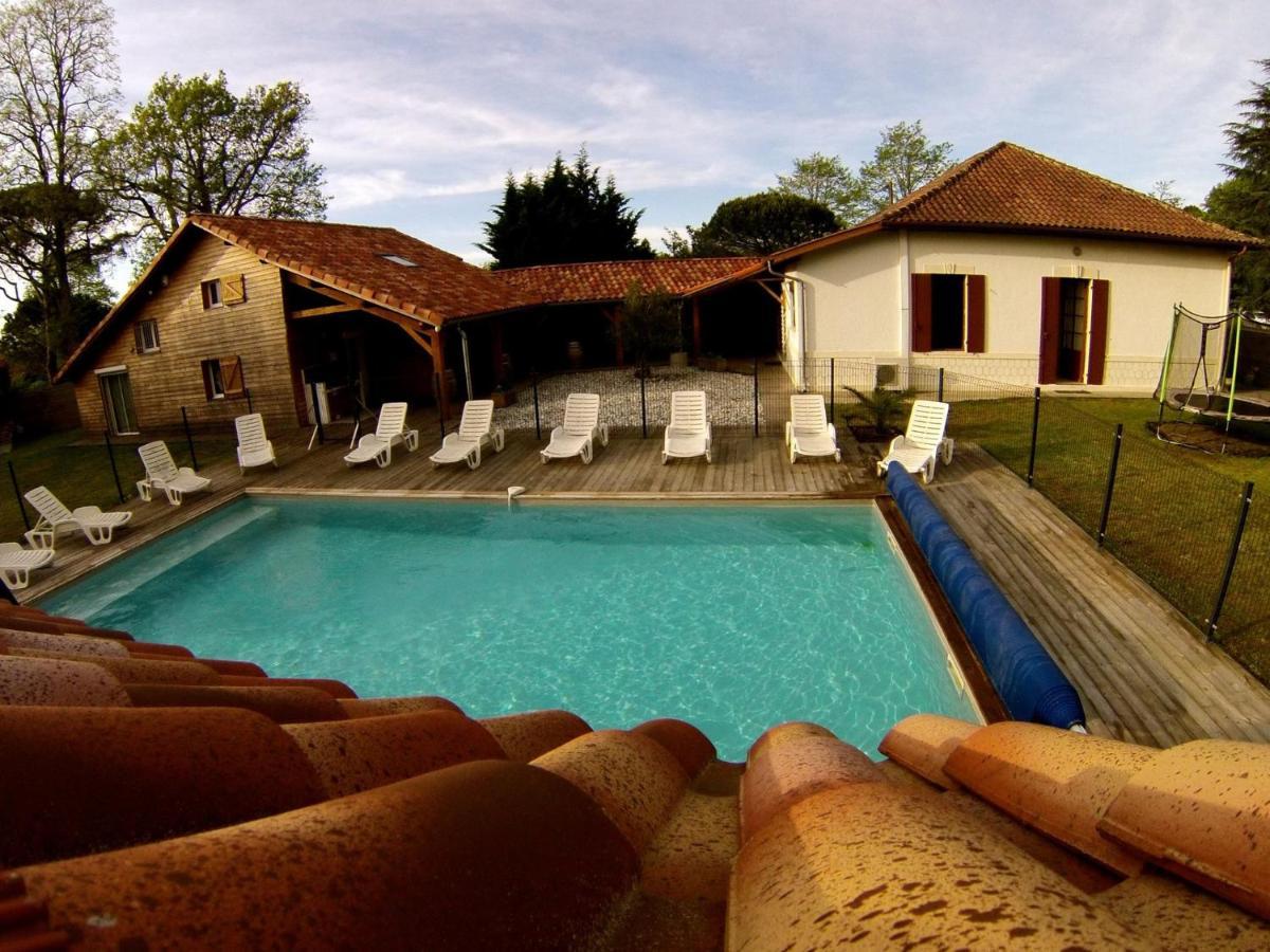 Ensemble de 3 villas avec piscine chauffée, esprit détente Sanguinet Extérieur photo