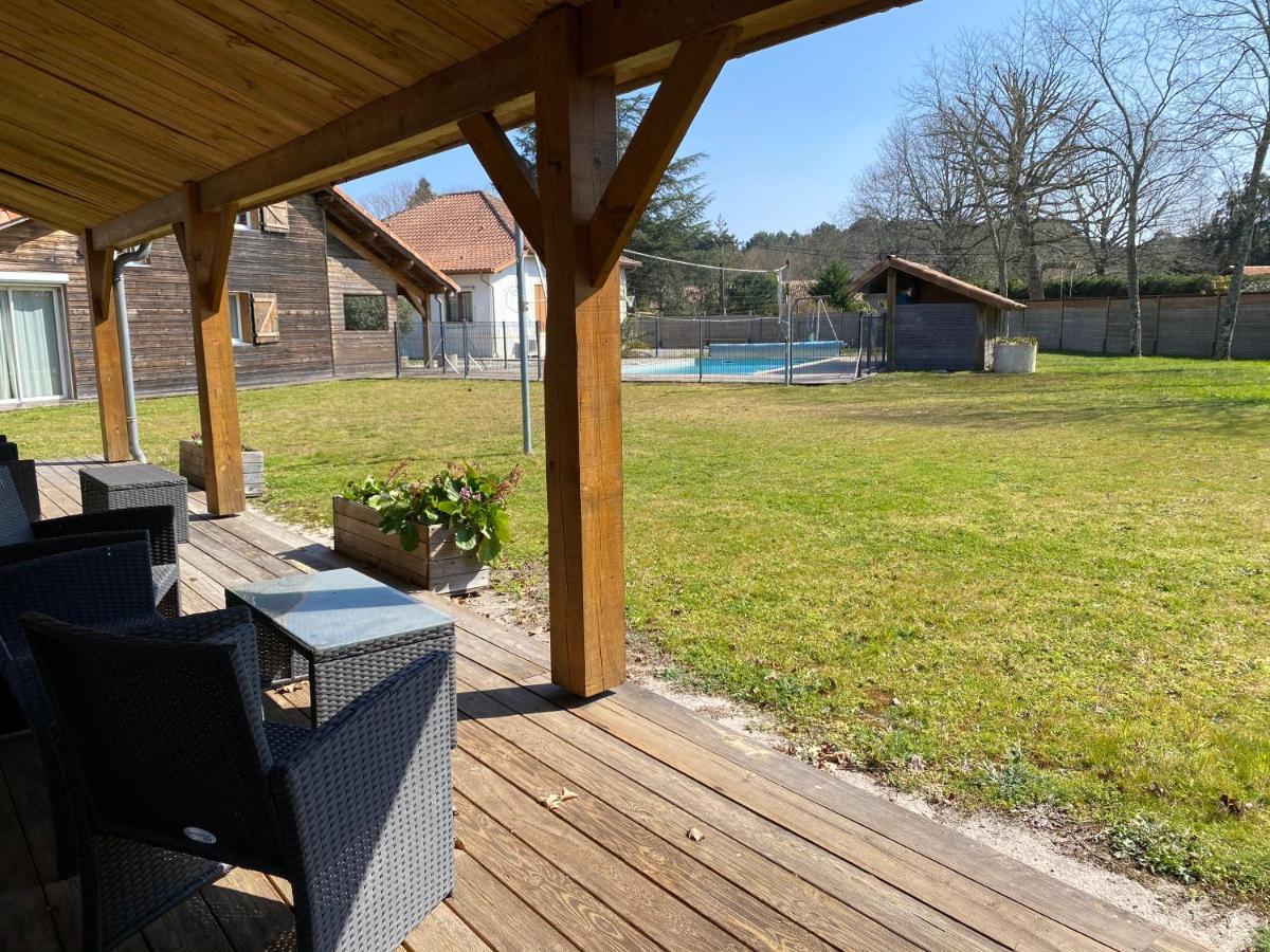 Ensemble de 3 villas avec piscine chauffée, esprit détente Sanguinet Extérieur photo